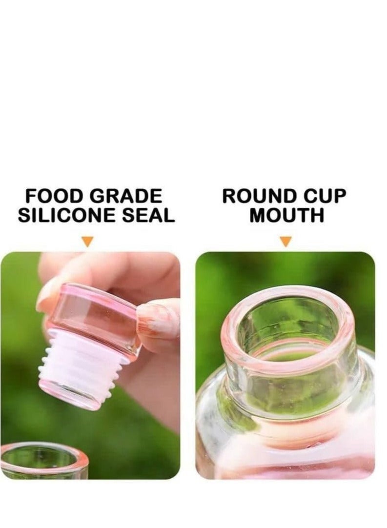 زجاجة مياه أكريليك بتصميم مانع للتسرب - 500 مل، قطعة واحدة، متعددة الألوان - Image 4