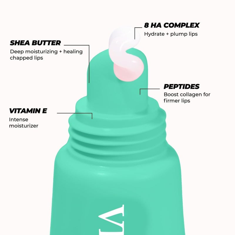 Vitamasques Lip Butter Balm - Sweet Mint, Korean Lip Balm - Peptide Lip Treatment - Lips Balm Hydrating - Light Tinted Lips balm - Made in Korea - 0.33 fl.oz - Image 3