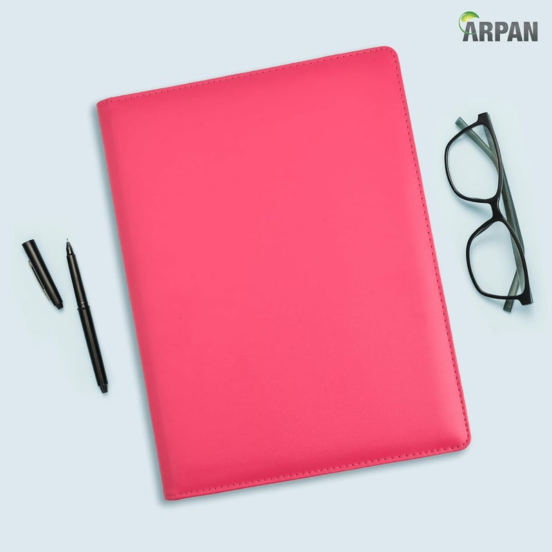 Arpan Pink A4 Professional Display Presentation Book 24 Pocket (48 - Side) Portfolio Folder for School, College, Professionals, Business, Individuals (Hot Pink) - Image 4