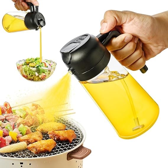 NIV Creation 500 ML Oil Dispenser Mist Spray Bottle Leakproof Seasoning Bottle Cooking Oil Container Kitchen Oil Bottle for Cooking Baking BBQ Air Fryer Salad Frying Baking - Image 1