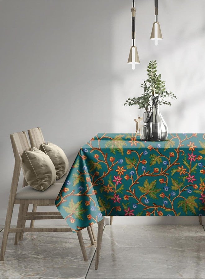 كاسابلو غطاء طاولة كاسابلو فاروسكي كشميري_تيل 6 مقاعد مقاوم للغبار لتزيين طاولة الطعام | المقاس: 52 × 72 بوصة | - Image 2