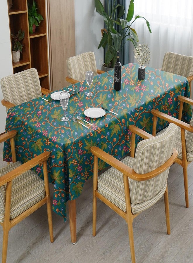 كاسابلو غطاء طاولة كاسابلو فاروسكي كشميري_تيل 6 مقاعد مقاوم للغبار لتزيين طاولة الطعام | المقاس: 52 × 72 بوصة | - Image 3