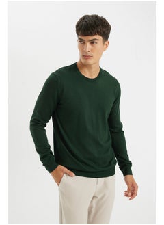 DeFacto Man Smart Casual Tricot Regular Fit Crew Neck Long Sleeve Pullover  - Image 5