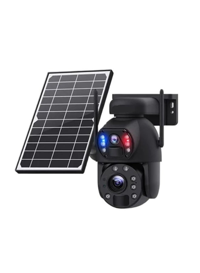 CRONY ST-598-8M-20X-4G  Low power Solar Battery Camera 4K 355° Horizontal, 90° Vertical IR Night Vision Dual Lens View IP66 Waterproof Human Body Induction Human Tracking Support Two-way audio - Image 1