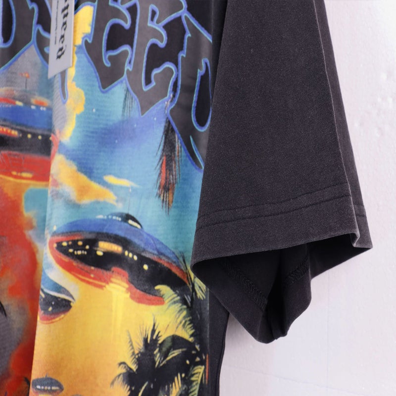 Washed Short-Sleeved Godspeed Motorcycle Style T-Shirt Car Print Summer Men'S Round Neck T-Shirt Trendy - Image 5