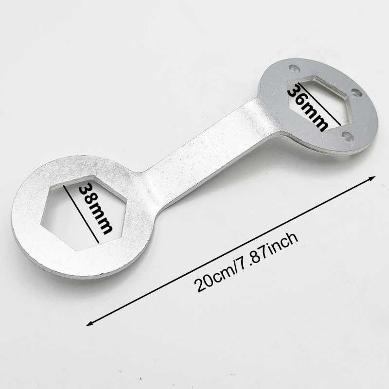 TorSor 2 Pack Washer Spanner Wrench 36mm 38mm Double-ended Hex Tub Nut Hexagon Wrenches for Washing Machine Clutch Repair Install Disassembly Tools - Image 2
