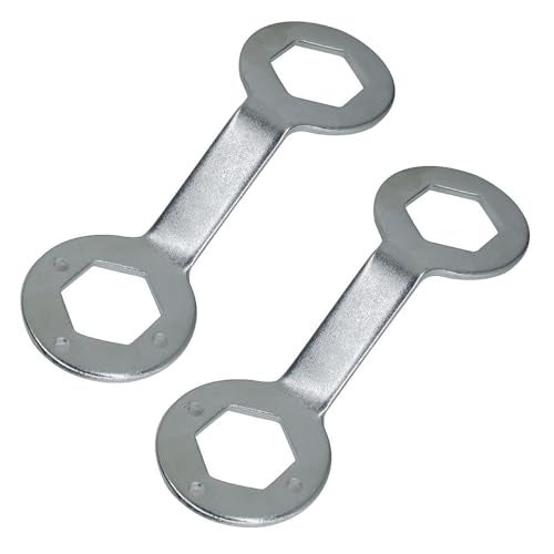 TorSor 2 Pack Washer Spanner Wrench 36mm 38mm Double-ended Hex Tub Nut Hexagon Wrenches for Washing Machine Clutch Repair Install Disassembly Tools - Image 1
