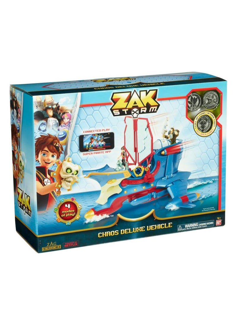 Bandai Bandai 41595 Zak Storm Deluxe Chaos Ship Playset with 3 Coins  - Image 1