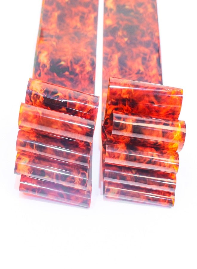 JERCLITY 10 Rolls Flame Nail Foil Transfer Sticker Kit Transfer Stickers Foil Nail Wraps（OrangeRed） - Image 5