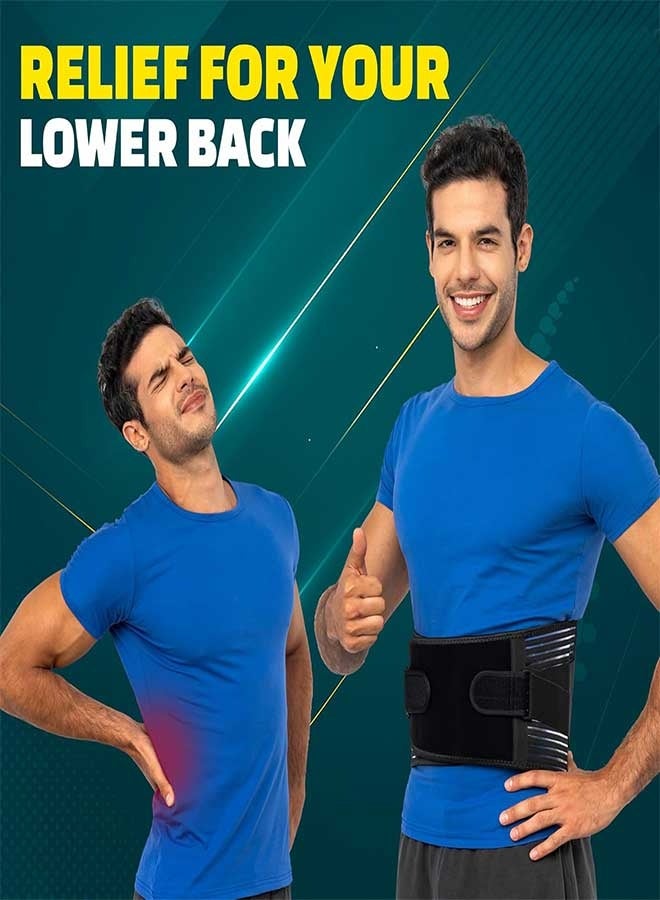 RAWAID Back Brace for Lower Back Pain Relief Adjustable Breathable Lumbar Support Belt for Men & Women Ideal for Work & Everyday Use - Image 5