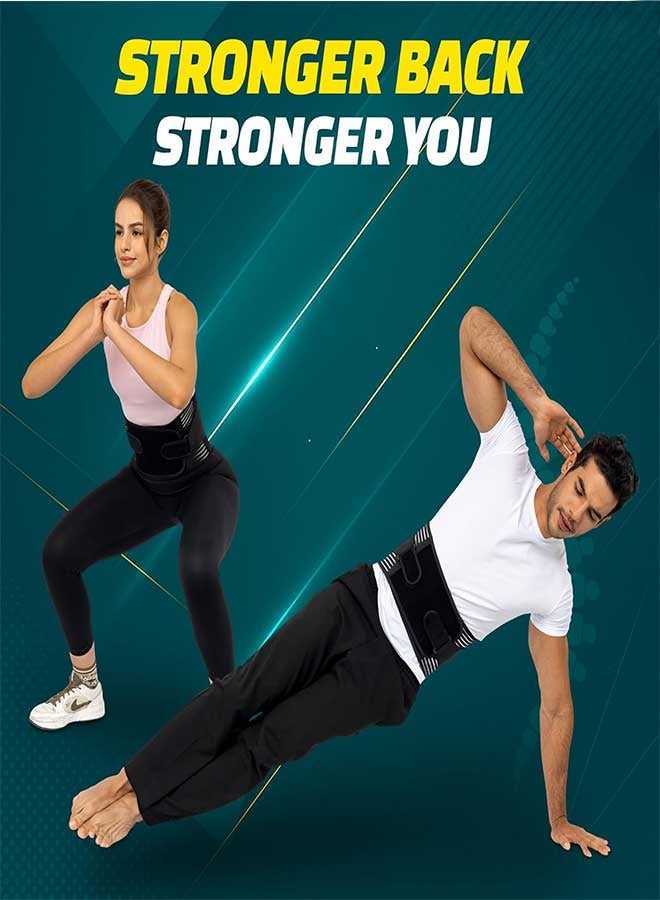 RAWAID Back Brace for Lower Back Pain Relief Adjustable Breathable Lumbar Support Belt for Men & Women Ideal for Work & Everyday Use - Image 3