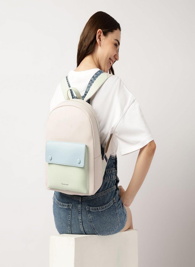 fastrack Dual-Tone Backpack for Men & Women | Lightweight Structured Bag with Main Compartment, Front Flap Pocket & Side Bottle Holders | Minimal Everyday Backpack for College, Work & City Life - Image 2