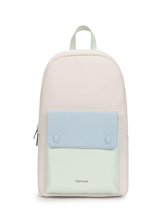 fastrack Dual-Tone Backpack for Men & Women | Lightweight Structured Bag with Main Compartment, Front Flap Pocket & Side Bottle Holders | Minimal Everyday Backpack for College, Work & City Life - Image 1