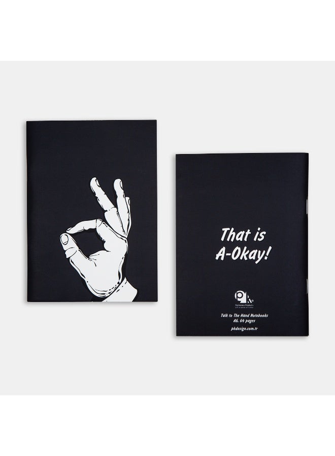 PK Design Talk to the Hand Notebooks - A-Okay - Image 1