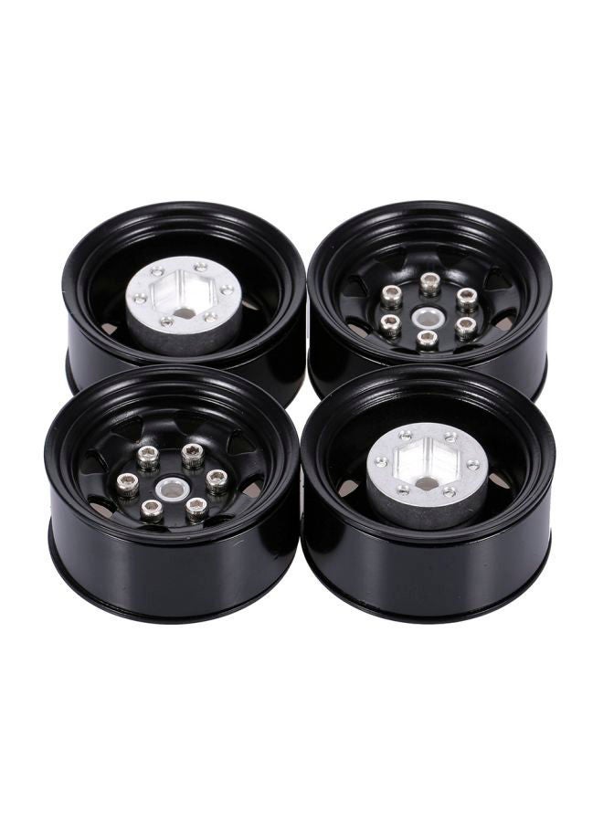 NIBEMINENT Pack Of 4 RC Car Metal Wheel Rims RM11874B-L 1.55inch  - Image 1