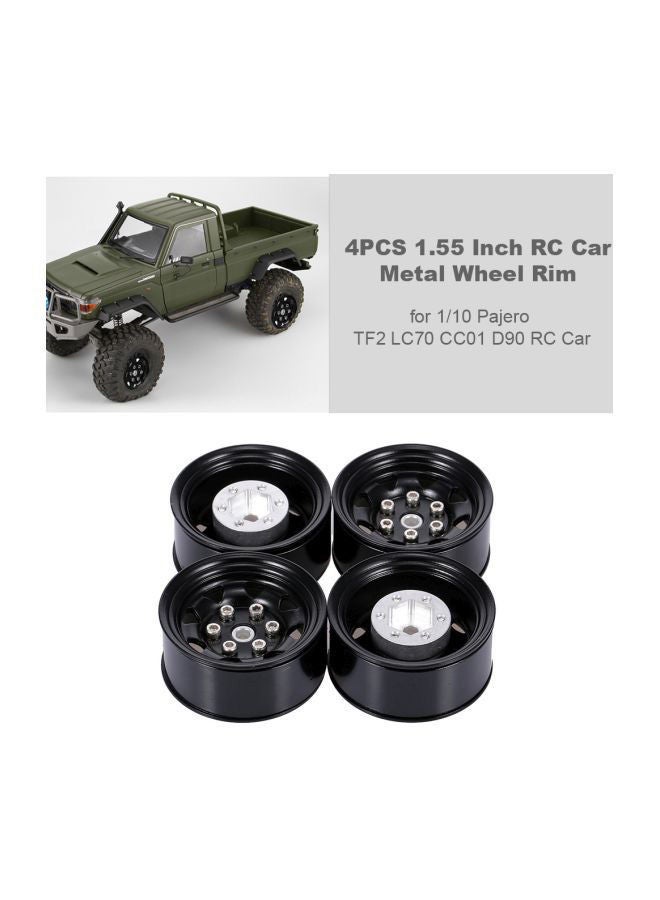 NIBEMINENT Pack Of 4 RC Car Metal Wheel Rims RM11874B-L 1.55inch  - Image 4