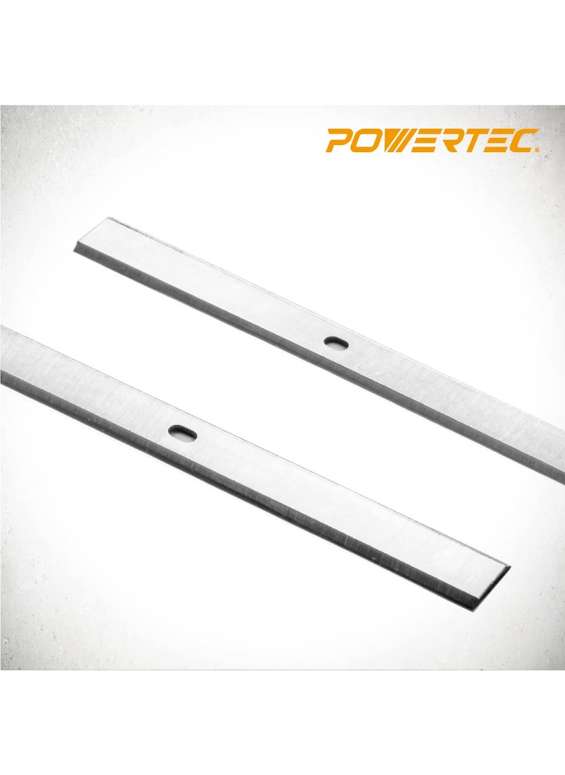 POWERTEC POWERTEC 12-1/2 Inch Planer Blades for Ryobi AP1305, AP-12 Planer, Set of 2 (128031)  - Image 2