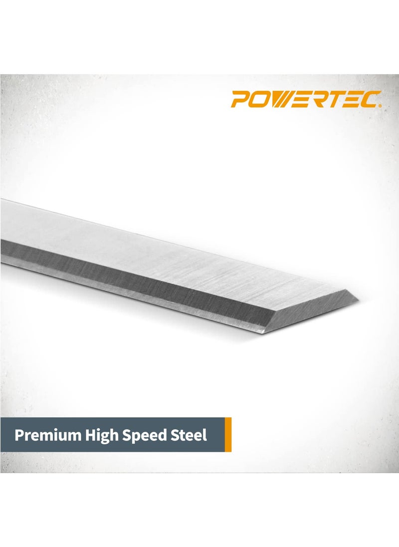 POWERTEC POWERTEC 12-1/2 Inch Planer Blades for Ryobi AP1305, AP-12 Planer, Set of 2 (128031)  - Image 3