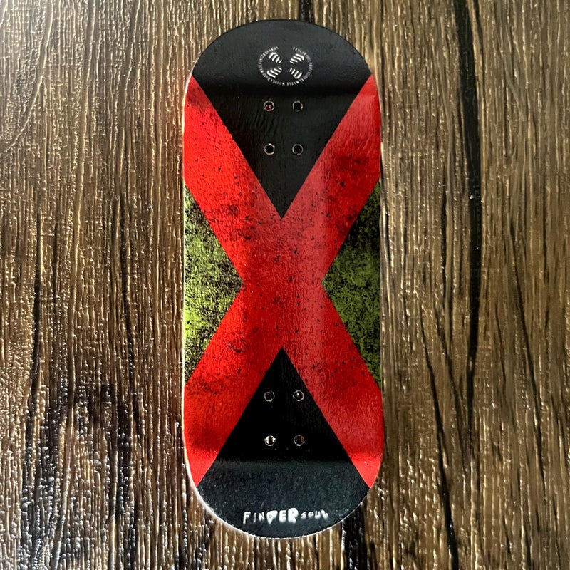 Noahwood Handmade Fingerboard Deck 97x35.5mm 6-Layer Color Maple Pro Deep Concave Creative Design Mini Skateboard (X-Sport) - Image 2