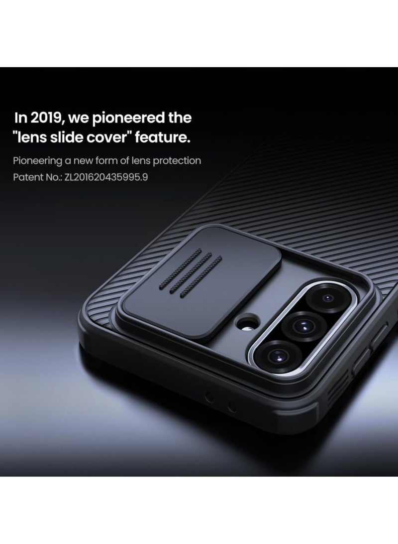 نيلكين جراب  نيلكين كام شيلد برو مع قطعه جرار لحمايه الكاميرا  لموبايل Samsung Galaxy A56    (اسود) - Image 4