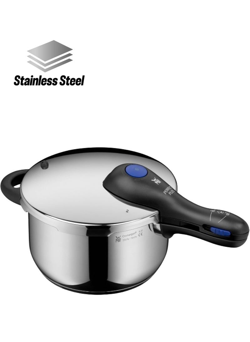 WMF Perfect Plus – Quick Cooker  22 Cm Diameter 4 Litres And A Half With Flame Protection Cromargan Stainless Steel For Induction  - Image 1