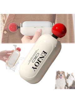 ENJOY Reusable Sticky Roller, lint remover, Lint Roller, Mini Portable Lint Roller for Clothes Pet Hair, 2 in 1 Washable Gel Handy Roller Lint with Scraper for Travel Office Home (White)  - Image 1