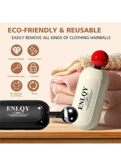 ENJOY Reusable Sticky Roller, lint remover, Lint Roller, Mini Portable Lint Roller for Clothes Pet Hair, 2 in 1 Washable Gel Handy Roller Lint with Scraper for Travel Office Home (White)  - Image 4