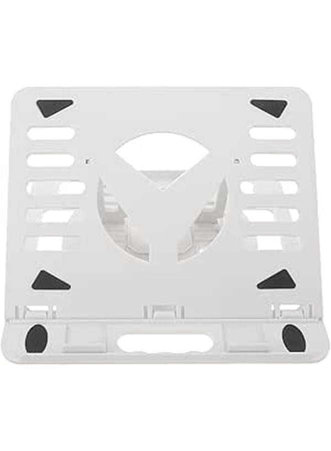Adjustable Folding Laptop Stand Portable Cooling Bracket Holder White for Office Travel - Image 1