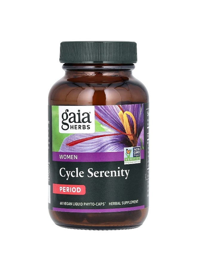 Gaia Herbs - Gaia Herbs, Women, Cycle Serenity, Period, 60 Vegan Liquid Phyto-Caps - Image 1