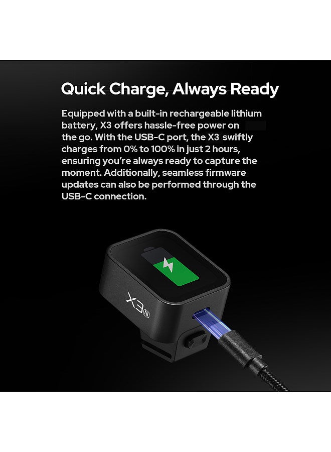 X3N 2.4G Wireless Flash Trigger Transmitter TTL Autoflash with Large OLED Touchscreen Multiple Flash Modes with USB Port 32 Channels 16 Groups Compatible with Nikon Cameras