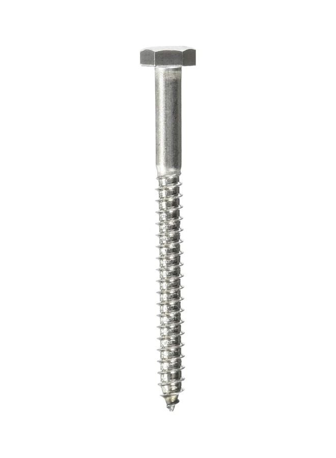 Hillman 832012 1/4 x 3-Inch Stainless Steel Hex Lag Screws, 25-Pack - Image 1