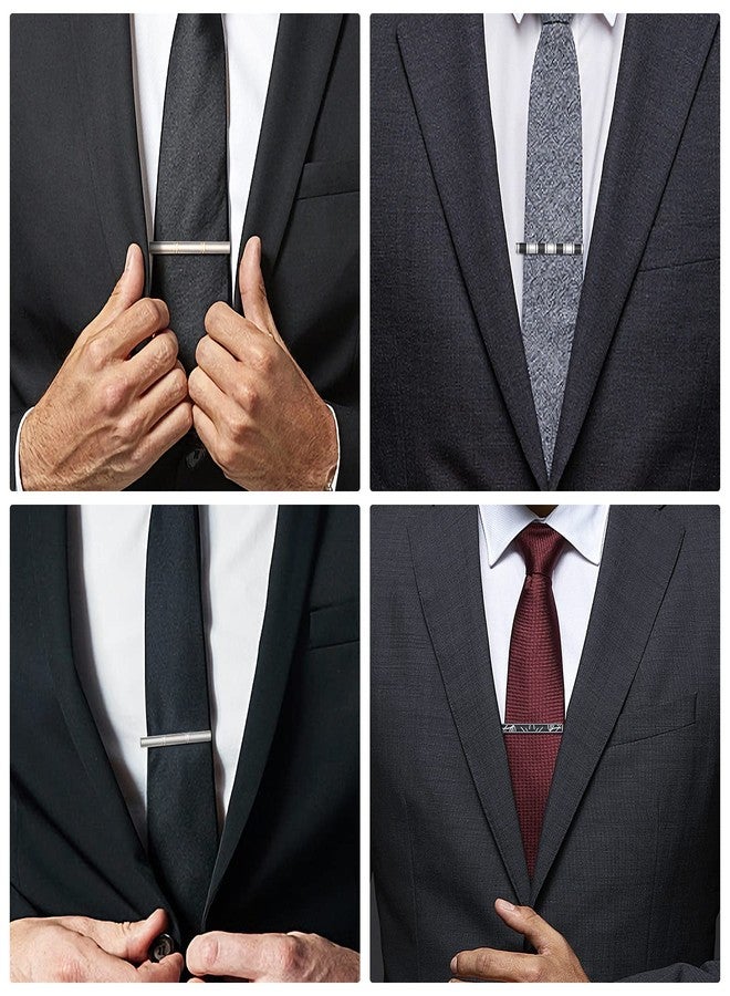 wynameleri Classic Tie Bars Clips 8 PCS, Business Shirt Necktie Pin Pinch Clip Set for Men T0308021 - Image 4