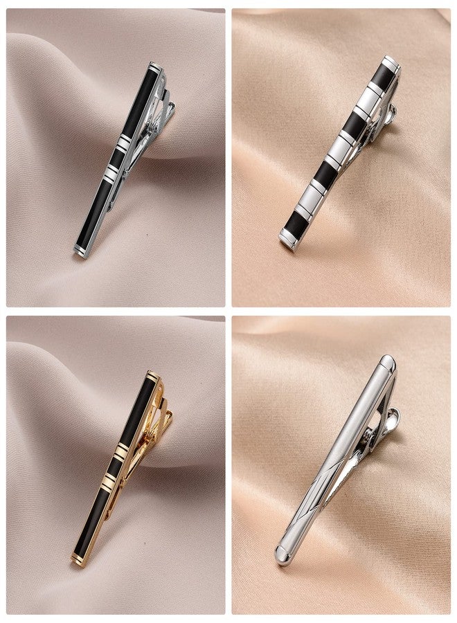 wynameleri Classic Tie Bars Clips 8 PCS, Business Shirt Necktie Pin Pinch Clip Set for Men T0308021 - Image 5