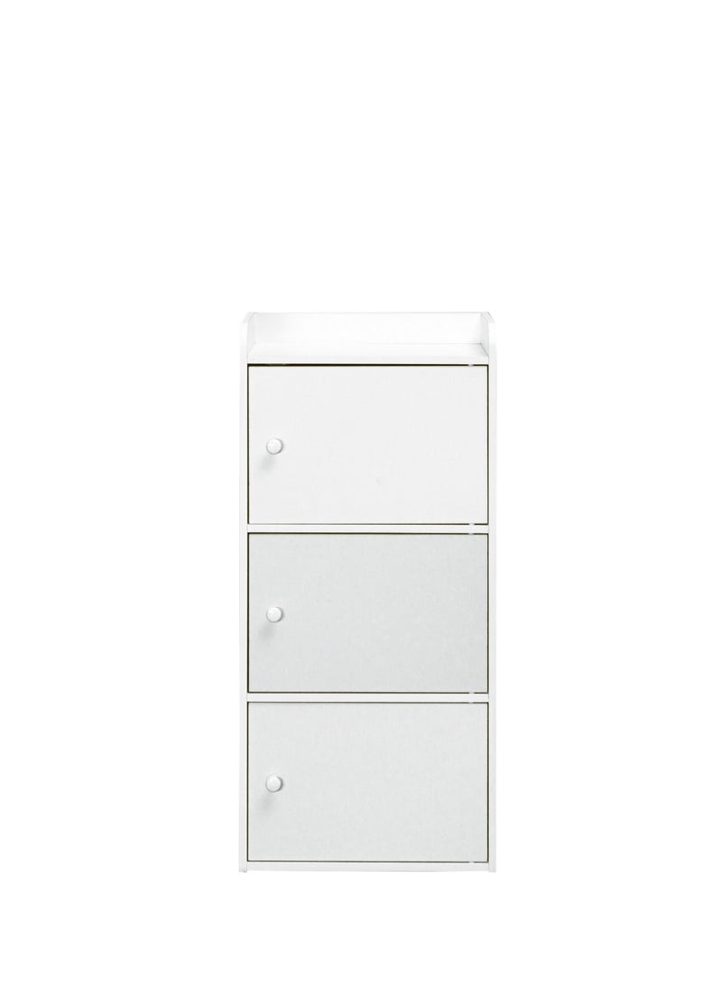 3-Tier Kids Storage Cabinet With Doors