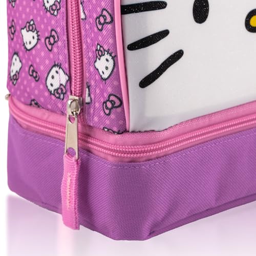 Fast Forward Sanrio Hello Kitty Lunch Box for Kids | Insulated Lunch Bag Lunch Box for Girls, Boys, Unisex | Hello Kitty and Friends Pink Reusable Lunchbox - Image 4