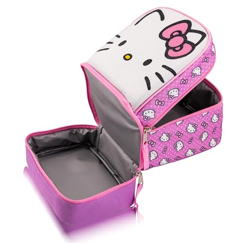 Fast Forward Sanrio Hello Kitty Lunch Box for Kids | Insulated Lunch Bag Lunch Box for Girls, Boys, Unisex | Hello Kitty and Friends Pink Reusable Lunchbox - Image 3