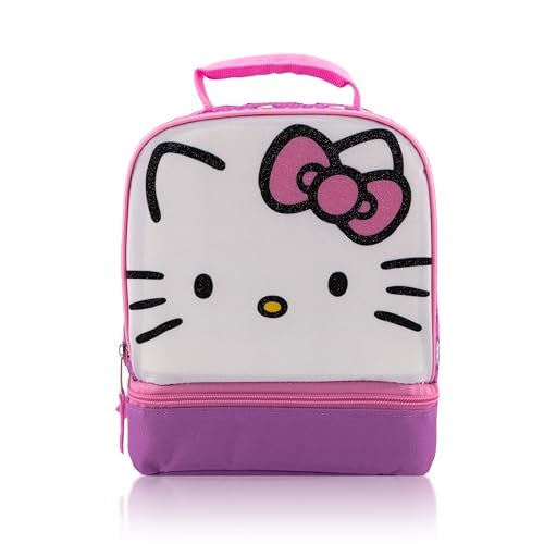 Fast Forward Sanrio Hello Kitty Lunch Box for Kids | Insulated Lunch Bag Lunch Box for Girls, Boys, Unisex | Hello Kitty and Friends Pink Reusable Lunchbox - Image 1
