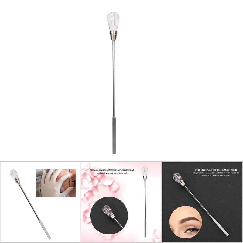 Makeup Eyebrows Tattoo Ink Mixer Pigment Stirring Rods Mixing Tool Pink - Image 3