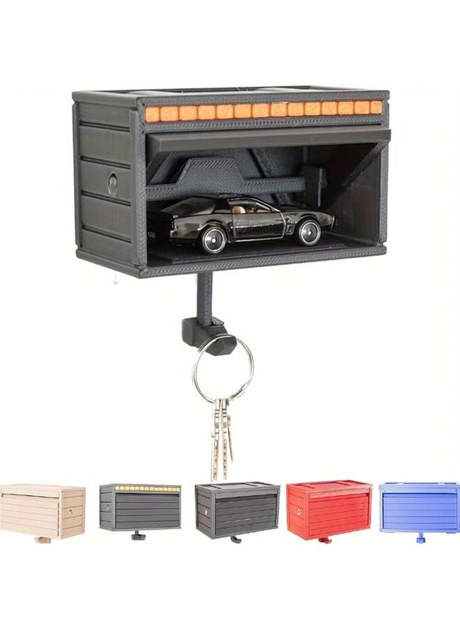 Heavy Duty Key Holder Wall Mounted Dark Gray Garage Key Storage Organizer - Image 5
