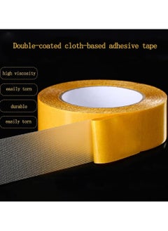 Oasisgalore Double Sided Carpet Tape, Versatile Clear Double Sided Tape Heavy Duty, Fabric Cloth Tape, No Glue Slag High Tack, For Fixing Carpets, Arts & Crafts, Woodworking, 1" x 33FT (10m)  - Image 2