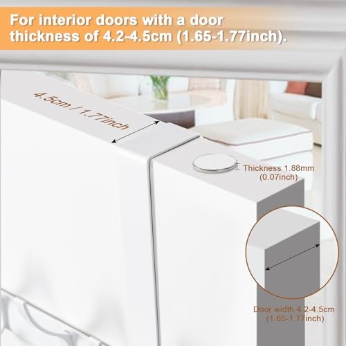 BOOMIBOO Over The Door Hooks, Sturdy Door Hanger, Towel Rack Towel Hooks for Bathroom 12 Hooks Large Over The Door for Bathroom, Bedroom，Kitchen - Image 2