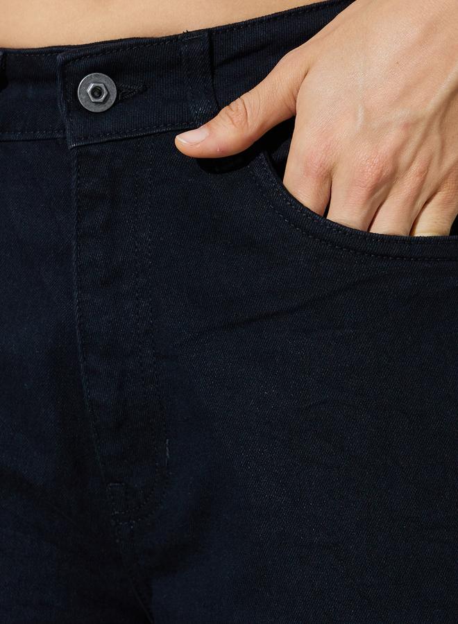 Styli Black Mid Rise Wide Leg Jeans - Image 3