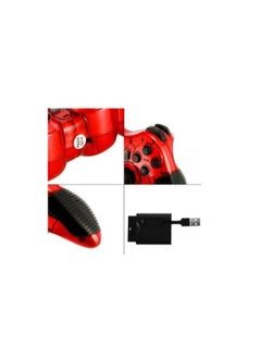 Zero Wireless Gamepad - 7 in 1 for PS1, PS2, PS3, Laptop, PC, USB, Android TV, Android Media Box - with battery - Red Color  - Image 2