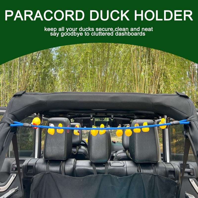 ROMASO Red Paracord Duck Holder for Jeep - Image 2