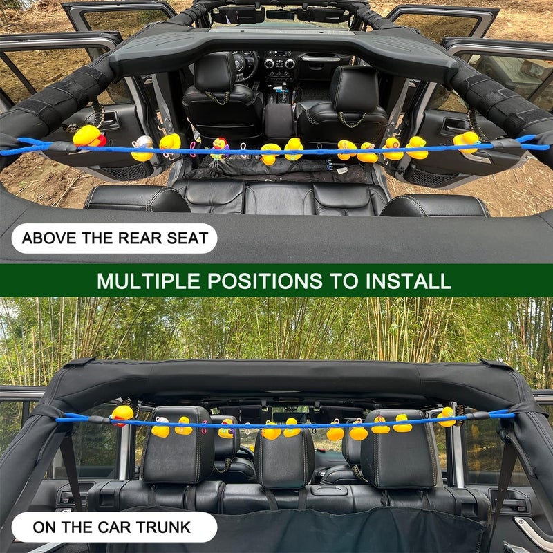 ROMASO Red Paracord Duck Holder for Jeep - Image 3