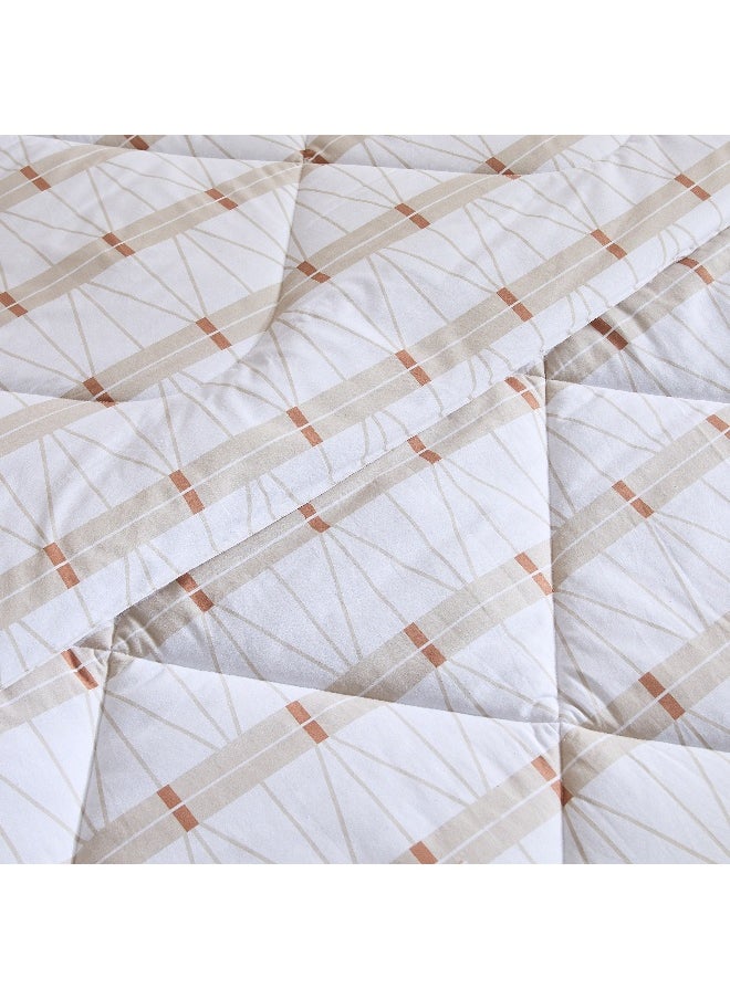 Home Box Malta Lattice 3-Piece Printed Cotton King Comforter Set - 220x240 cm  - Image 4