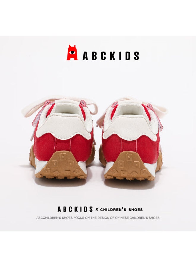 Abc Kids Children's Running Shoes Autumn Winter Boys Girls Casual Mesh Sports Shoes 3594 White/red Size 32 - Image 4