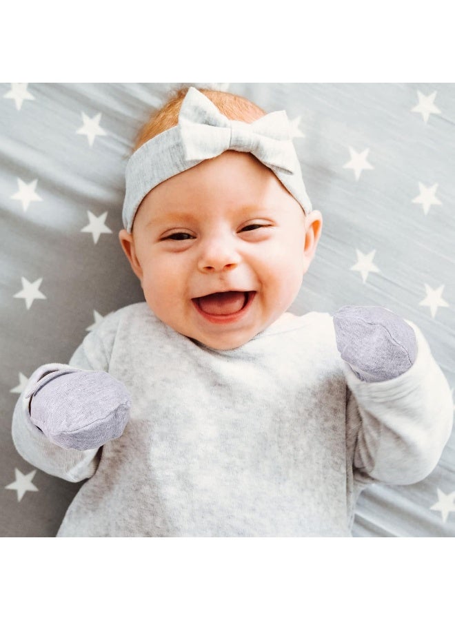 Newcotte Newcotte Adjustable Baby Mittens No Scratch Newborn Cotton Breathable Gloves Warm Baby Mitts for Boys  - Image 4