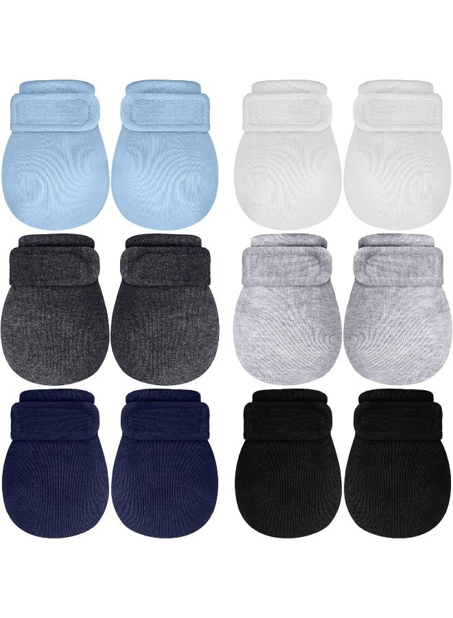 Newcotte Newcotte Adjustable Baby Mittens No Scratch Newborn Cotton Breathable Gloves Warm Baby Mitts for Boys  - Image 1