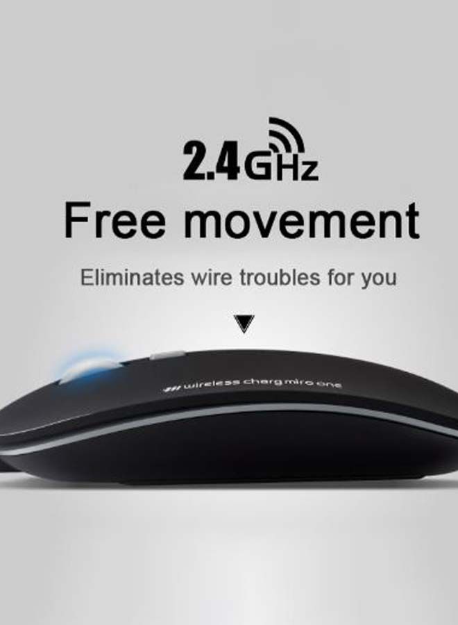 نيبمينينت ماوس لاسلكي رفيع للغاية أسود غير لامع - Image 2